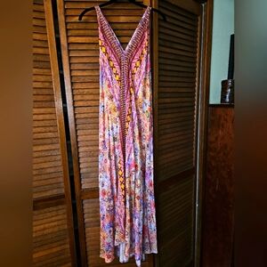 Johnny Was Colorful Bohemian Maxi Dress